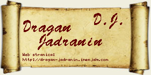 Dragan Jadranin vizit kartica